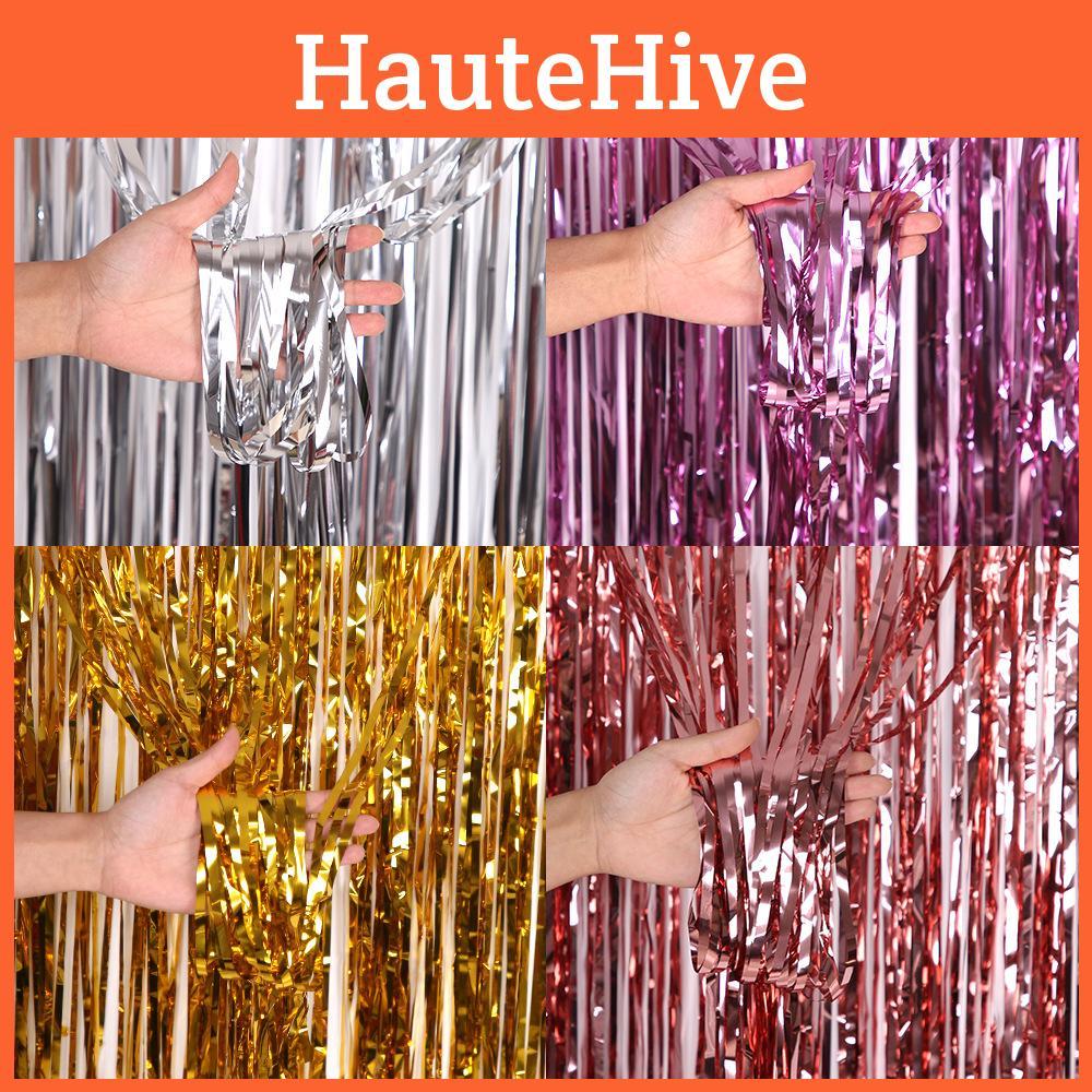 Sparkling Party Decoration Curtain Shimmering Streamer For Birthday Wedding Backdrop