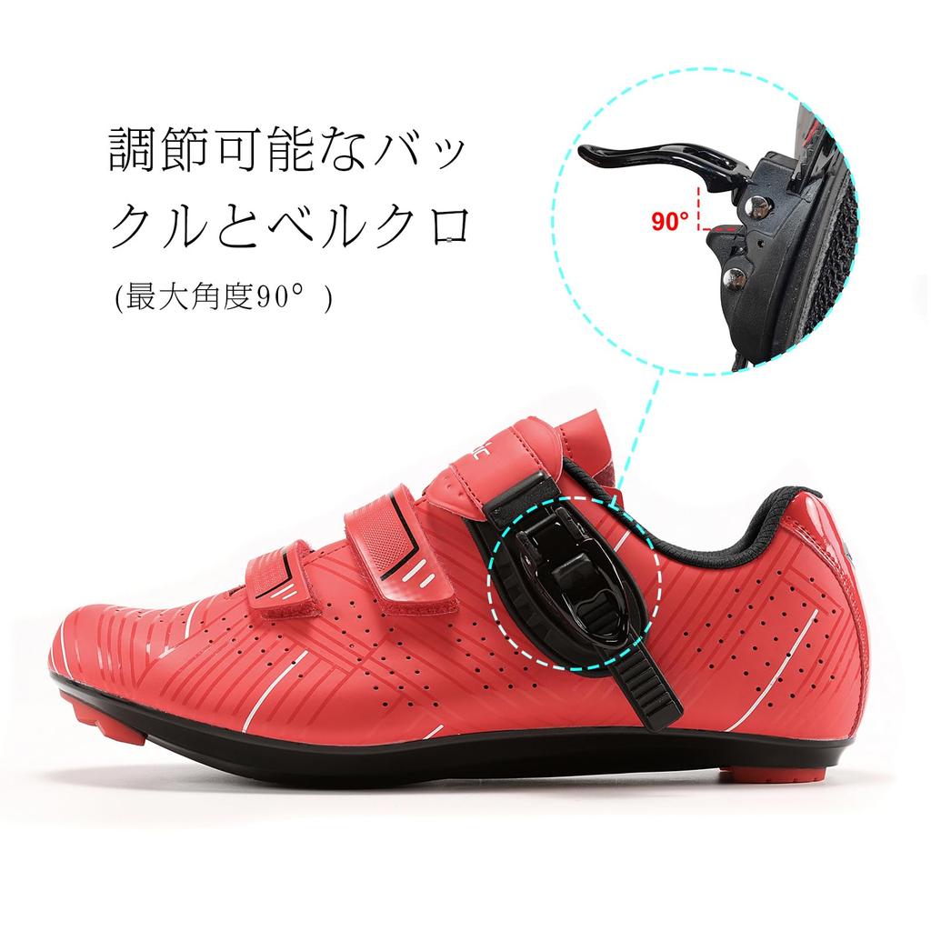 Santic Unisex Road Bike Shoes with Cleats, Size 38