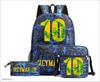 Lionel Messi · Peripheral Printed School Bag Three-Piece Pencil Case Shoulder Bag Backpack