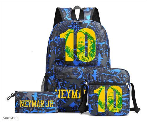 Lionel Messi · Peripheral Printed School Bag Three-Piece Pencil Case Shoulder Bag Backpack