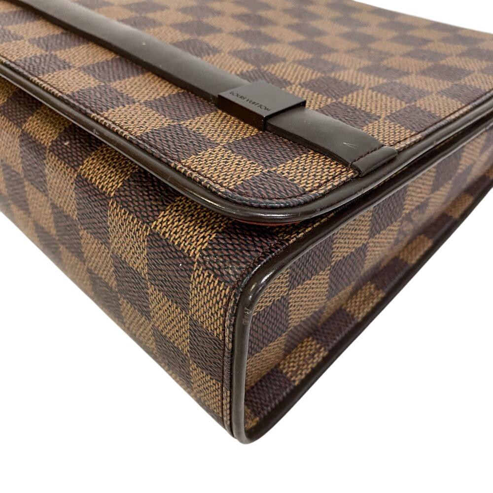 Louis Vuitton N51160 Damier Pattern Damier Tri Beccaron Shoulder Bag Brown Damier Women Used