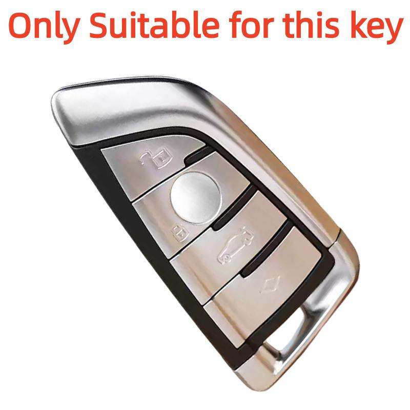 Silikon Fernbedienung Auto Schlüsselhülle Schlüsselanhänger Schlüsseletui für BMW X1 X3 X4 X5 X6 Serie 1 2 3 5 7 G20 G02 G05 G31 G23 F34 F15 F40 IX3