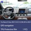 For Benz E-Class W213 S213 C238 2016- Car GPS LCD screen navigation TPU film Matte anti glare screen protector film Scratch