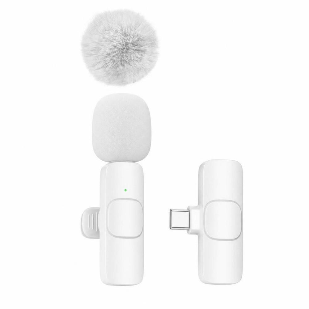 2 In 1 Mini Microphone Noise Cancelling Lavalier Microphone Wireless Microphone Podcast