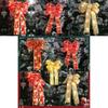 Tree Christmas Exquisite Lighted Bow Hanging Decoration In Classic American Style