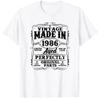Made In 1986 40th Birthday Original Parts T Shirt