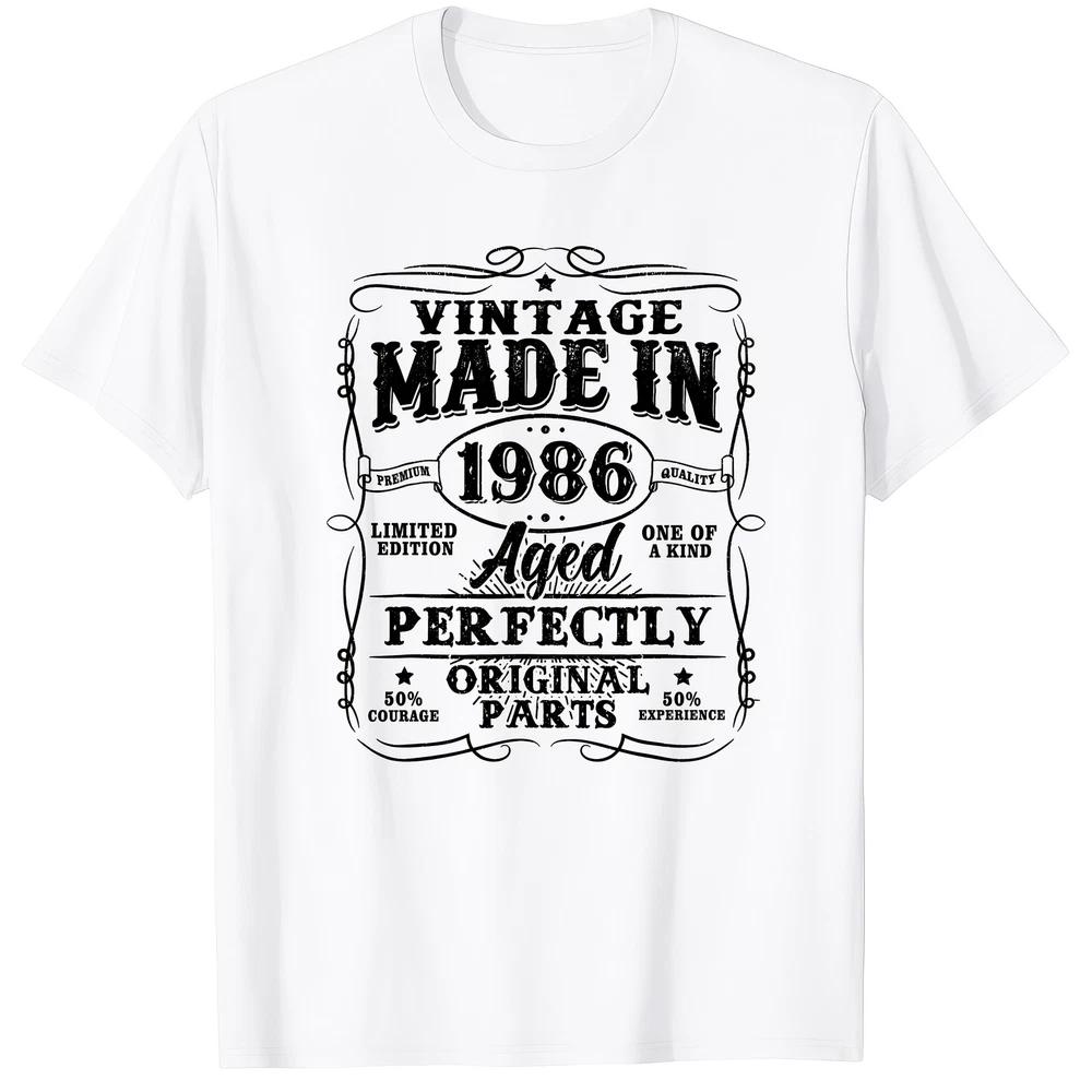 Made In 1986 40th Birthday Original Parts T Shirt S
