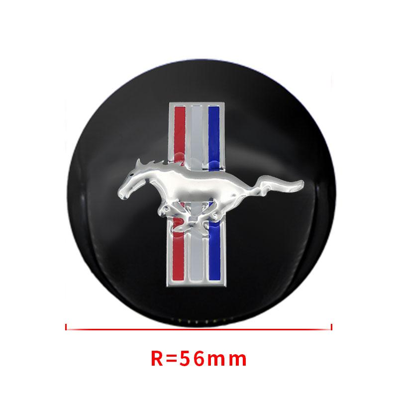 4pcs Car Styling 56mm Emblem Wheel Center Hub Caps Stickers For Ford Raptor Fiesta Focus 2 3 4 Mondeo Ecosport Mustang Fusion
