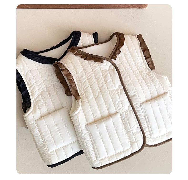 Kids' Warm Cotton-Padded Vest – Versatile Outerwear for Boys and Girls