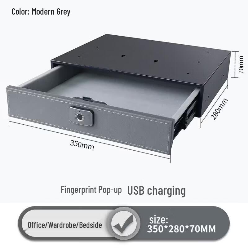 TIGER Fingerprint Hidden Drawer Safe