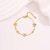 European and American Light Luxury Niche Bracelets for Women Do Not Fade Retro Pandora High-value Diamond-encrusted Cuban Bracelets