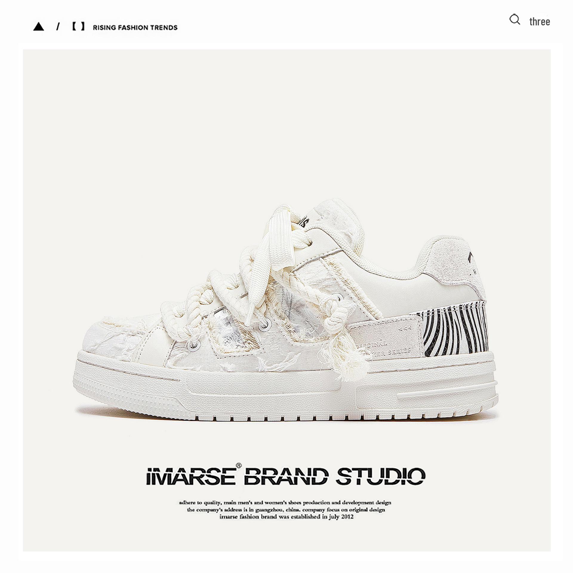 

Guangzhou Men s White Trendy Low-Top Bread Shoes Sneakers 40 фіолетовий