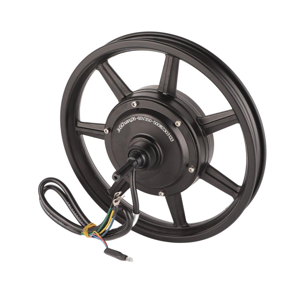 Wheel Hub Motor 14in 36‑60V 350W‑500W Disc Brake Hub Motor for Electric Motorbike Scooter Bicycle