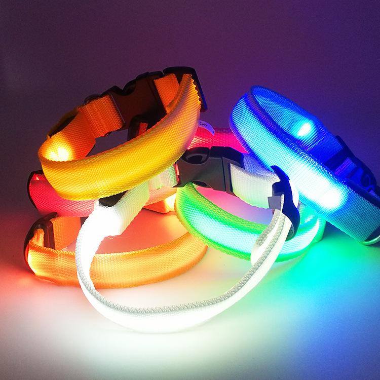 LED Pet Supplies Glow Dog Collar & Leash Set - Anti-Lost Necklace & Walking Accessory
