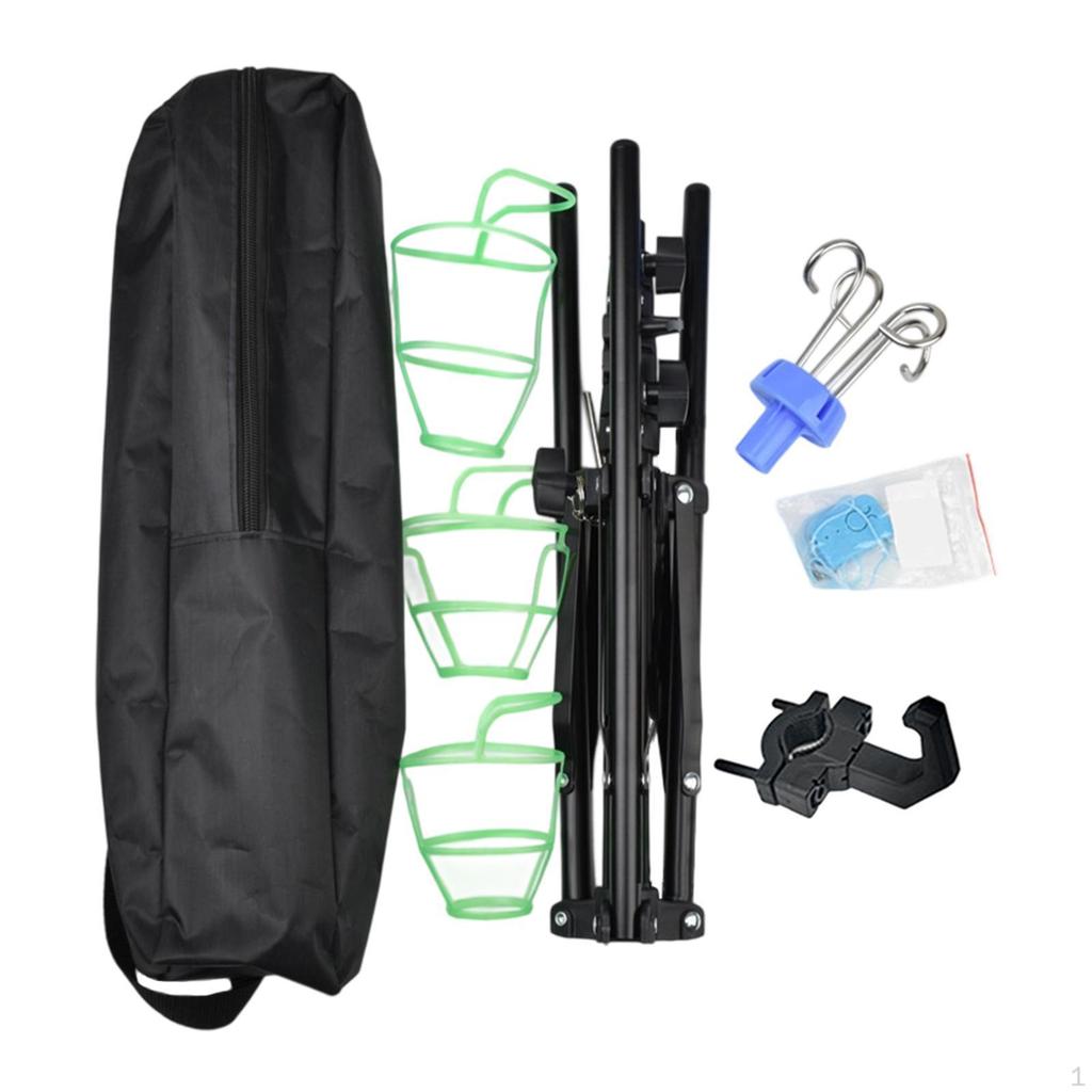 Infusionsständer Verstellbar Tropfbeutelständer Ernährungsschlauchhalter Faltbar für Bett Pflege Reise