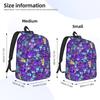 Fashion Pokemon Gengar Backpack  Mochilas Solid Outdoor Large Capacity Rucksack