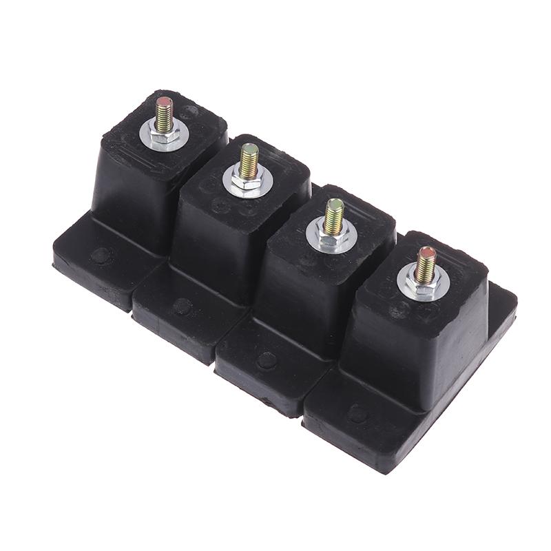 

4Pcs Air Conditioner Rubber Vibration Mounting Bracket Shock Absorbing Anti-Vibration Isolator Pads Onesize