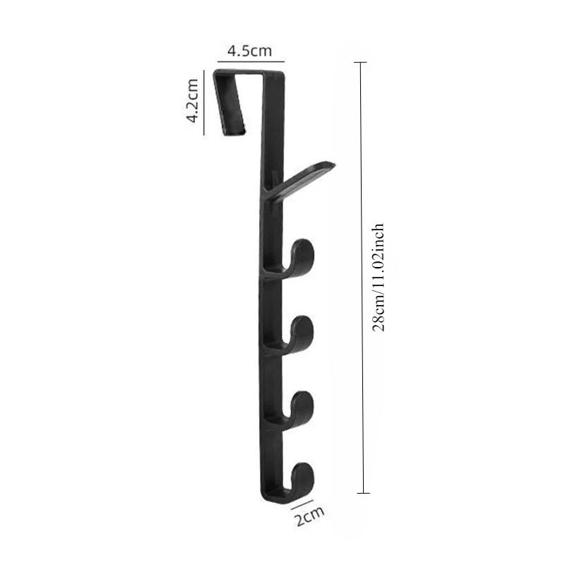 Space Saving Behind Door Storage Hook Coat Bag Hanger for Dorm Office Locker Wardrobe School Organization