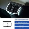 2pcs Carbon Fiber Car Rear Row Air Vent Outlet Cover Trim For Toyota Hilux 15-21
