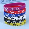1Pcs Wwjd Rubber Bracelets Colorful What Would Jesus Do Silicone Wristbands For Men Women Party Favors Christian Jesus Wwjd