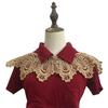 Three Styles Cotton Fake Collar Shawl Wrap Hollow Out Floral Doll Collar Detachable Shirt False Collar Blouse Top Accessories