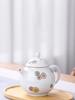 Chinese Traditional Ceramic Infuser Teapot, Porcelain Tea Pot, Beauty Kettle, Office Supplies, Household Tea Ceremony Gifts, 220