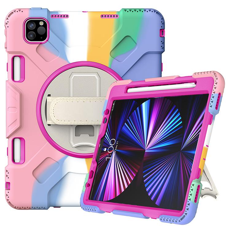 Custom Logo New 360 Full Cover Robot Heavy Duty Defender Shockproof Kids Stand Tablet Case for Ipad Pro 11 Inch