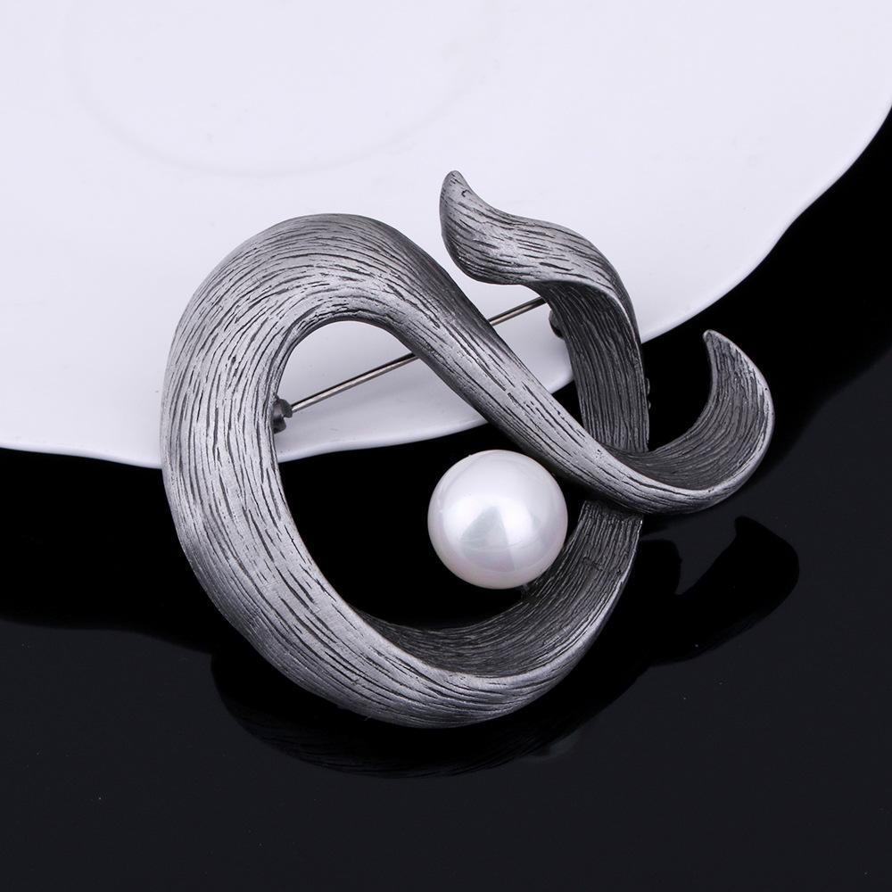Hot Alloy Retro Brooch Premium Sense Light Luxury Clothing Accessories High-End Pin Jewelry Brooch