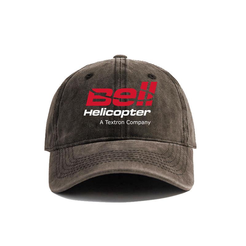 KUNS CAP Bell Helicopter Baseballpet Verweerde Petten Pet Unisex Retro Outdoor Zomer Verstelbare Papa Hoed MZ-566