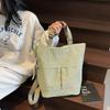 Schoolbag Canvas Bag Women's Large Capacity 1011 New Summer Shoulder Tote Bag Niche Design Multi-functional Casual Backpack