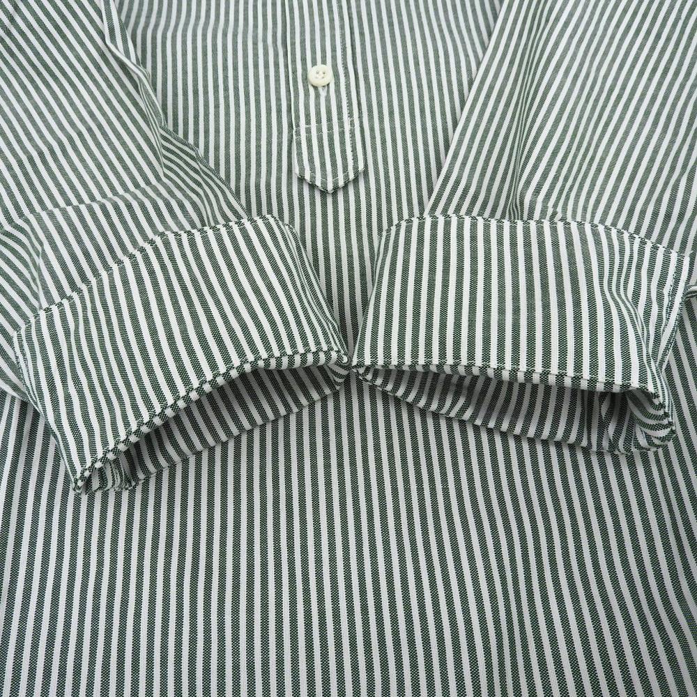 45R Excellent condition Supima Oxford medium-sized shirt dress, women's, green and white, 00 50350171 dress 00 Green / whiteUsed