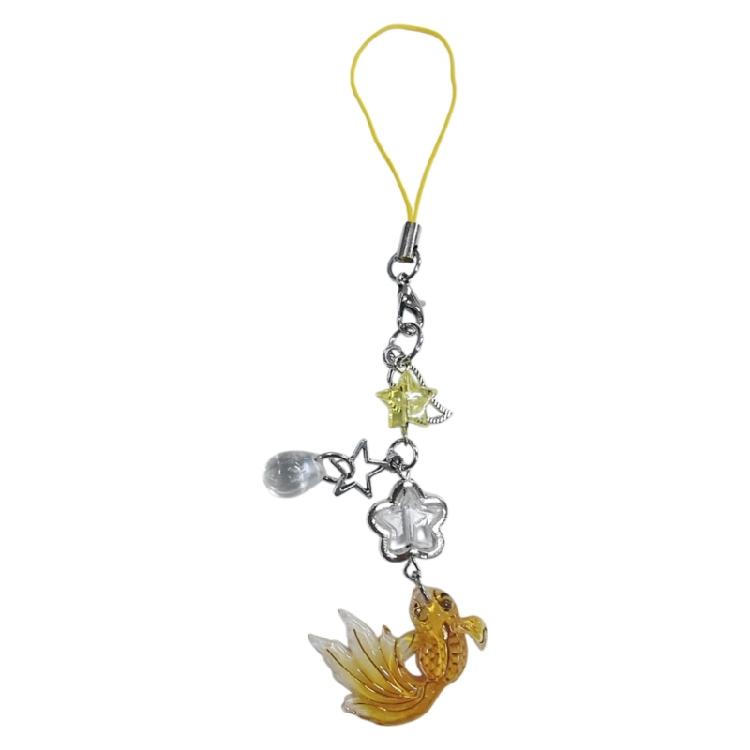 Multipurpose Fish Star Bead Phone Charm Pendant Versatile Keychain Accessory for Bags and Wallets Travel Friendly