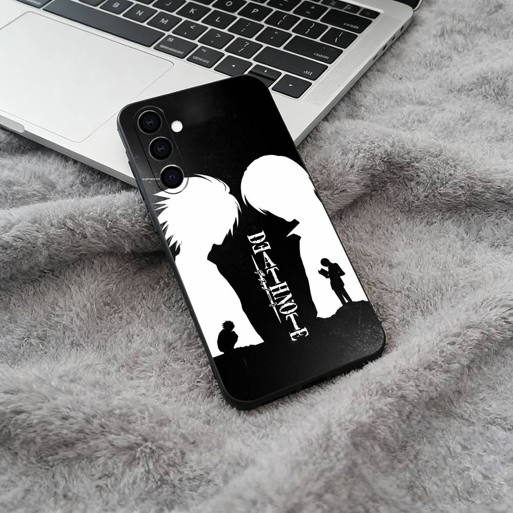 

D-Death- Note- Classic anime Soft Silicone phone Case for Samsung Galaxy A73/A71/A72/A70/A53/A52/A51 - Black Samsung a714g