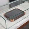Jewelry Display Tray Vintage Walnut Color Flat Dish for