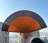 Short Folding Fan Female Simple and Elegant Fan Chinese Style Cheongsam Catwalk Folding Fan Ancient Style Bamboo Fan