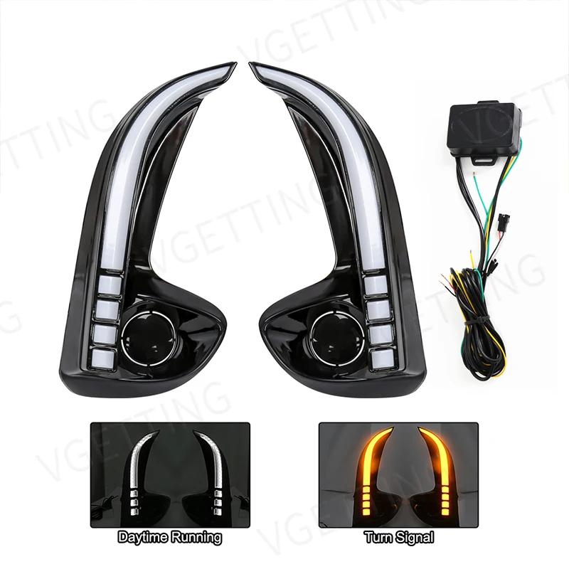 LED Fog Lamp For Toyota Yaris Vios    DRL Daytime Running Light Turn Signal Fog Lamp Daylight Car Accessories DRL A  Only