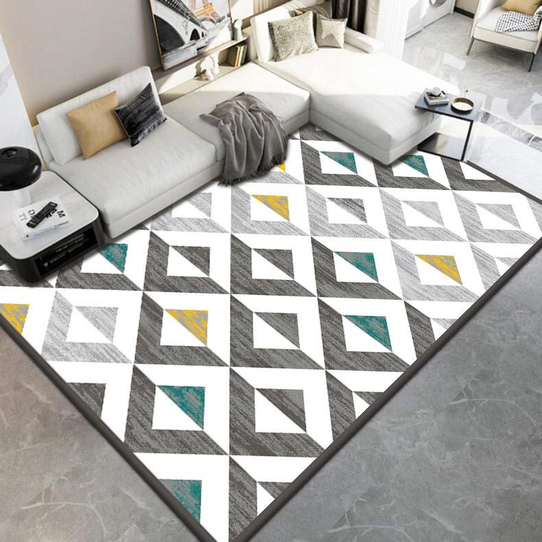 Carpet Living Room Bedroom, Bedside Carpet Autumn and Winter Simple Room Floor Mat Easy To Maintain