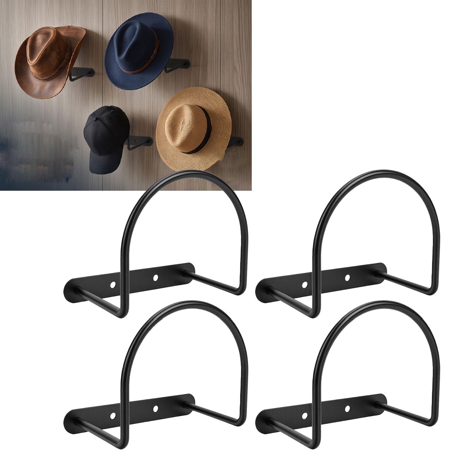 Porte-chapeaux de cowboy pour mur, Fixation murale   Crochets à chapeaux, Support de suspension pour chapeaux Fedora Chapeaux de soleil à larges bords Rangement Affichage Chambre à coucher Placard