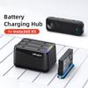 For Insta360 X5 Battery Charger Portable Charging Case Storage Box Charging Hub 3 Slots Charger Compact Camera Accessories