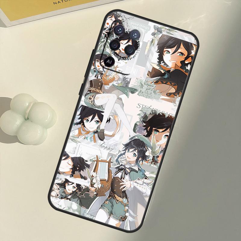 Genshin Impact Venti Case For OPPO A1K A3S A5S A15 A16 A52 A72 A5 A9 A31 A53 A83 A91 A93 A54 A74 A94 Cover Capa