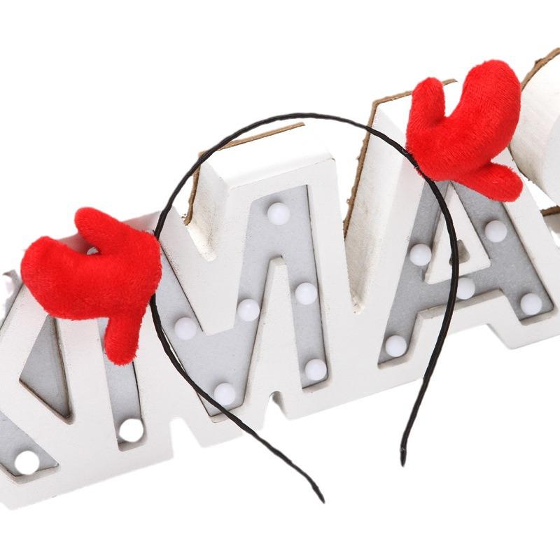 Korean Style Cute Christmas Three-Leaf Antler Hair Clip Headband