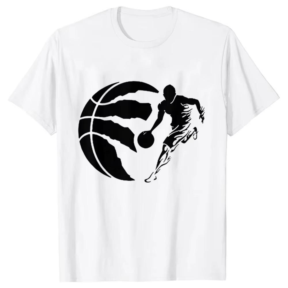 Letnia męska odzież Hip Hop Basketballer T-shirt męski Casual krótki rękaw Streetwear zabawny nadruk graficzny top fajny T-shirt