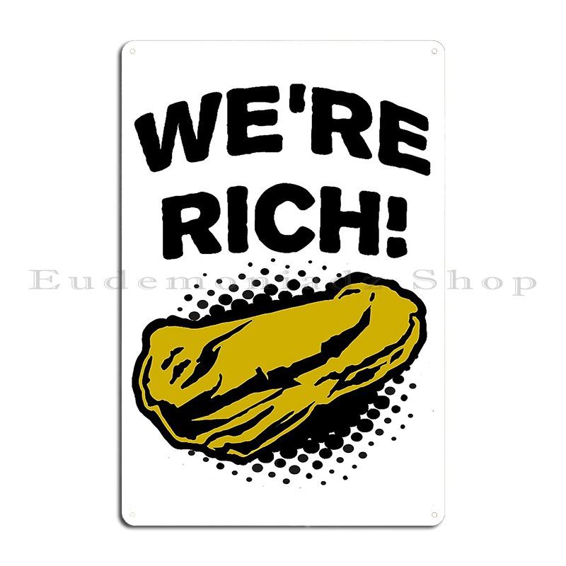 Deep Rock Galactic We Re Rich Metal Sign Create Living Room Club Design Create Tin Sign Poster 20x30cm