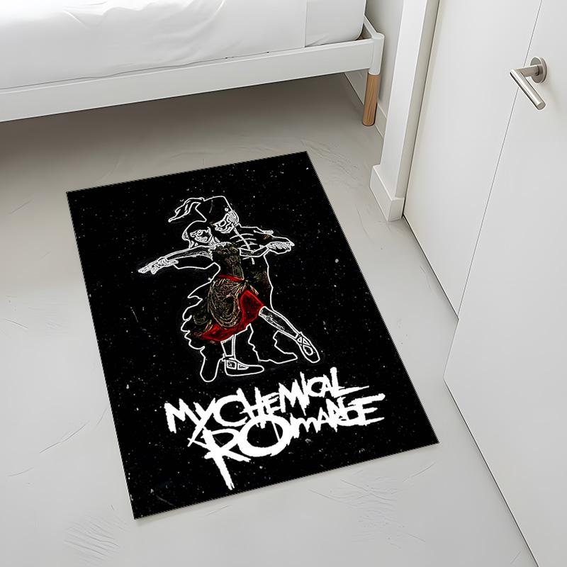 My Chemical Romance Official Band (5) Rug Suitable For Living Rooms Bedrooms Computer Rooms Dining Areas And Placement Under Tables And Chairs Also An