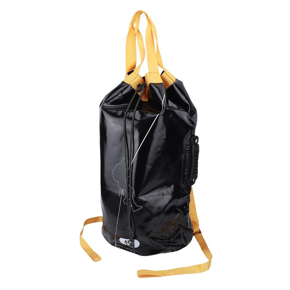 Black Caving Rope Bag Drawstring Closure Rescue Rope Backpack New Climbing Rope Bag  Rock Climbing