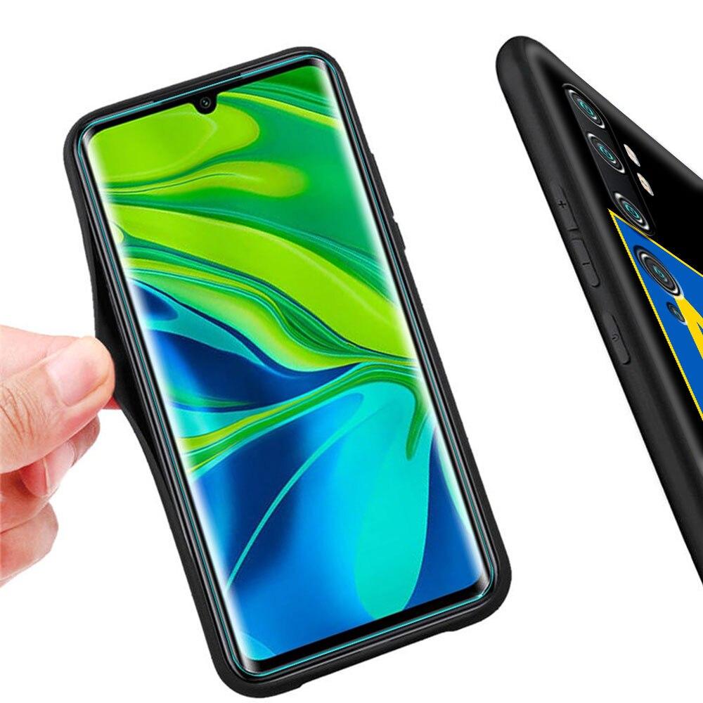 Ukraine Flag Painted Bling Case For Xiaomi Mi Poco X3 NFC M3 Pro Note 10 Lite 11 10T Pro 5G 9T Silicone Phone Coque Black Cover