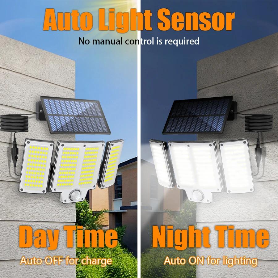 Solar Motion Sensor Wall Light,Outdoor Solar Street Lamp,Garden Lighting,Patio Light,Pathway Light,Auto Dusk To Dawn,Yard Light