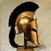 Brass Spartan Helmet 300 Movie Replica King Leonidas Medieval Armor Stand
