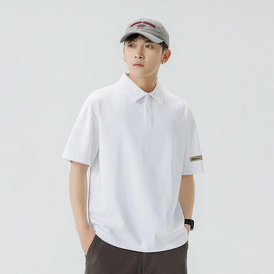 Men's Summer Tie-Dye Short-Sleeve Polo Shirt - Breathable, Casual, Korean Style Lapel T-shirt