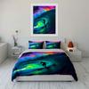 Surfer riding colorful waves. Bedding sets Duvet cover sets Duvet covers Pillowcases(1 * Duvet Cover 2 * Pillowcases without duvet insert)